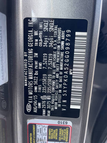 2016 Kia Sorento SX V6