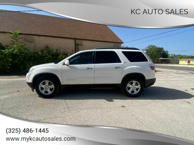 2008 GMC Acadia for sale at KC Auto Sales in San Angelo TX