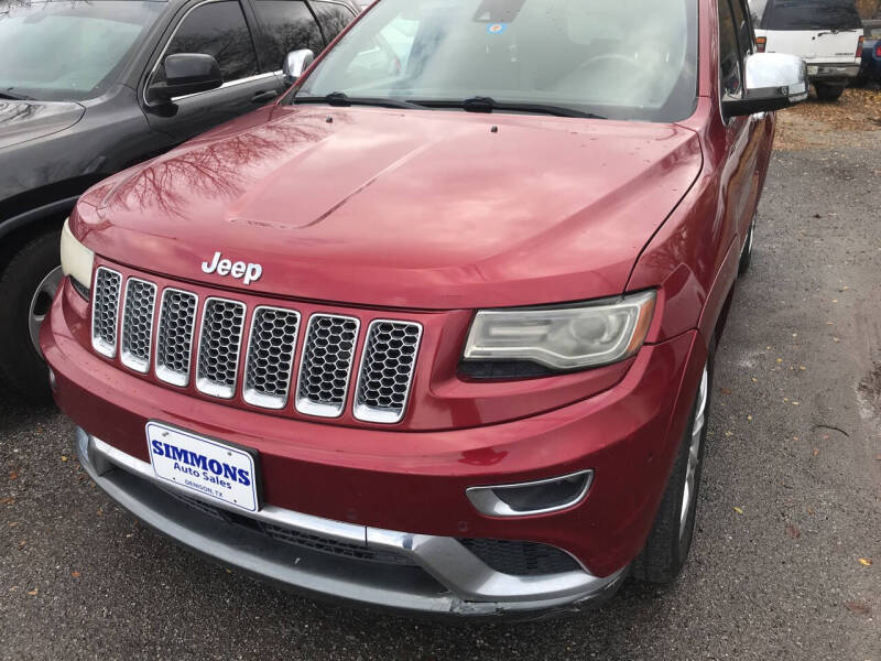 2014 Jeep Grand Cherokee for sale at Simmons Auto Sales in Denison TX