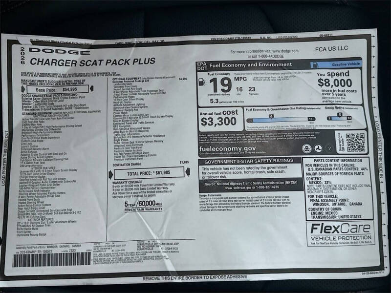2026 Dodge Charger Scat Pack Plus