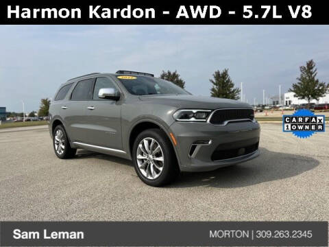 2022 Dodge Durango for sale at Sam Leman CDJRF Morton in Morton IL