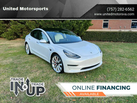 2019 Tesla Model 3 for sale at United Motorsports in Virginia Beach VA
