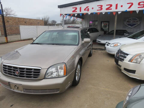 2004 Cadillac DeVille for sale at East Dallas Automotive in Dallas TX