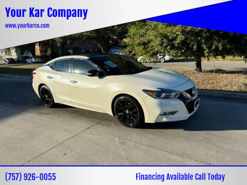 2017 Nissan Maxima for sale at Your Kar Company in Norfolk VA