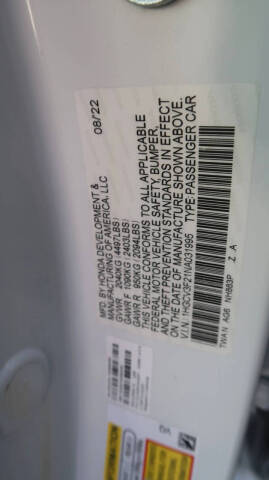 2022 Honda Accord Hybrid Sport