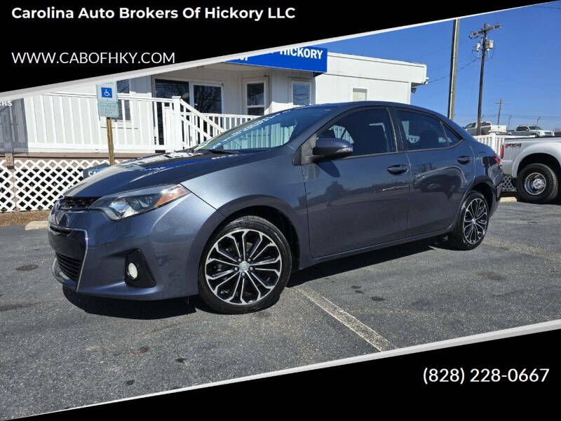 2015 Toyota Corolla for sale at Carolina Auto Brokers of Hickory LLC in Hickory NC