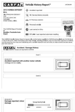 2012 Honda Odyssey EX-L