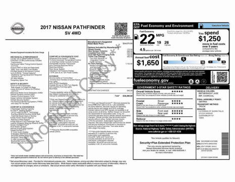 2017 Nissan Pathfinder SV