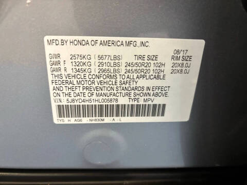 2017 Acura MDX SH-AWD w/Tech