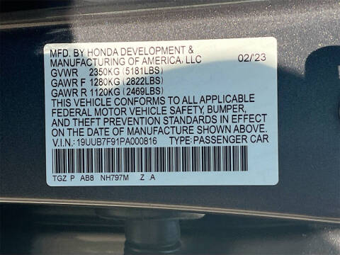 2023 Acura TLX SH-AWD Type S w/Perf. Wheel+Tire