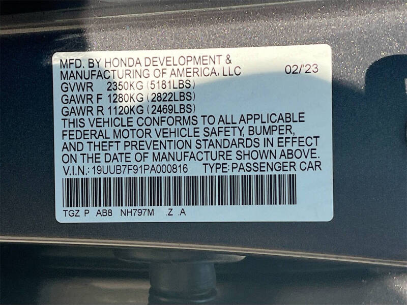 2023 Acura TLX SH-AWD Type S w/Perf. Wheel+Tire