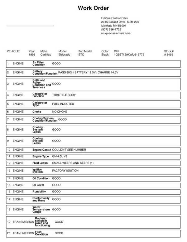 1998 Cadillac Eldorado Touring