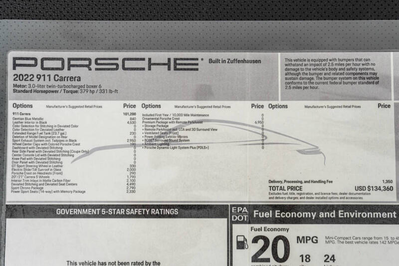 2022 Porsche 911
