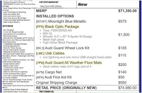 2017 Audi A7 3.0T quattro Prestige