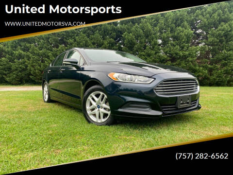 2014 Ford Fusion for sale at United Motorsports in Virginia Beach VA