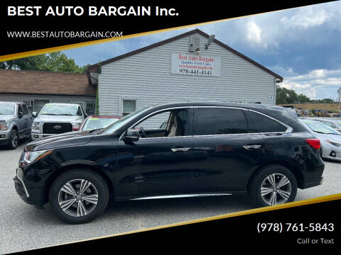 2019 Acura MDX for sale at BEST AUTO BARGAIN inc. in Lowell MA