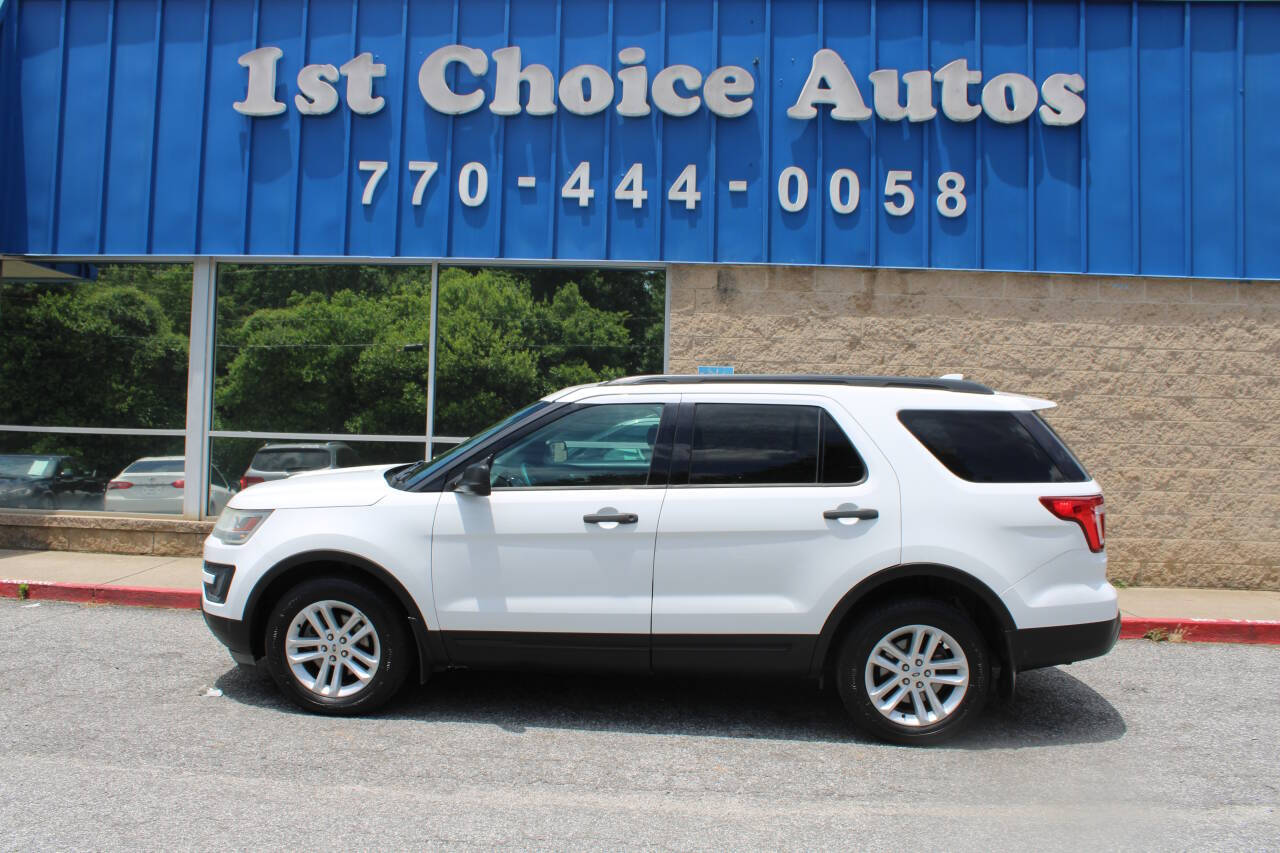 White 2016 Ford Explorer Base AWD Base 4dr SUV 24