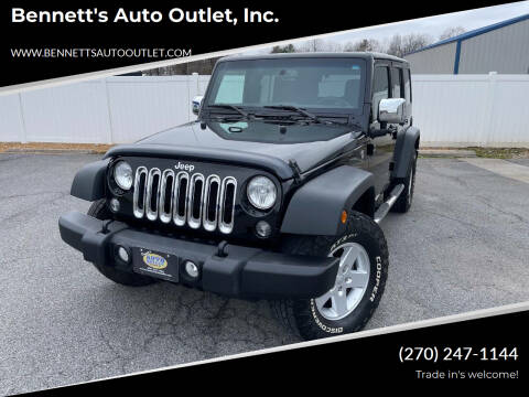2017 Jeep Wrangler Unlimited for sale at Bennett's Auto Outlet, Inc. in Mayfield KY