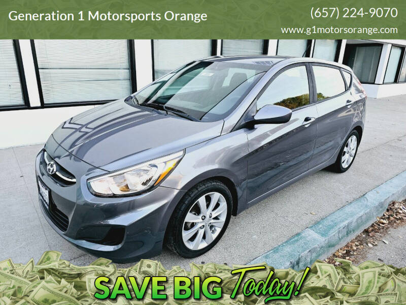 2016 Hyundai Accent for sale at Generation 1 Motorsports Orange in Orange CA