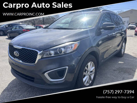 2017 Kia Sorento for sale at Carpro Auto Sales in Chesapeake VA