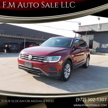 2018 Volkswagen Tiguan for sale at F.M Auto Sale LLC in Dallas TX