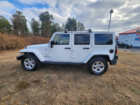 2015 Jeep Wrangler Unlimited for sale at Sandhills Motor Sports LLC in Laurinburg NC