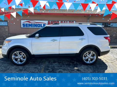 2014 Ford Explorer for sale at Seminole Auto Sales in Seminole OK