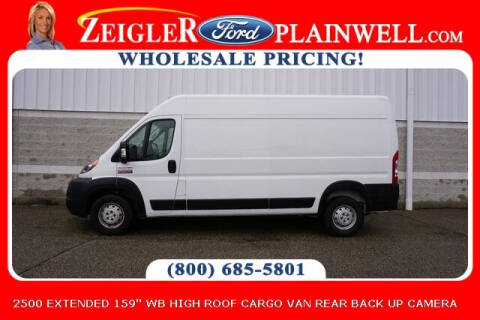 2020 RAM ProMaster for sale at Zeigler Ford of Plainwell- Jeff Bishop - Zeigler Ford of Lowell in Lowell MI