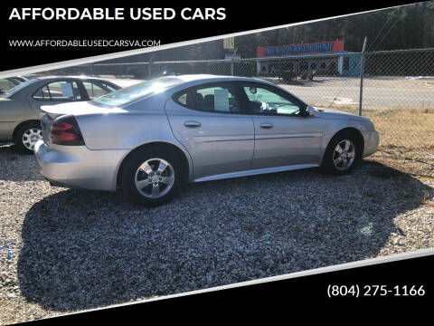 2007 Pontiac Grand Prix for sale at AFFORDABLE USED CARS in North Chesterfield VA