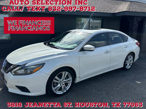2017 Nissan Altima for sale at Auto Selection Inc. in Houston TX