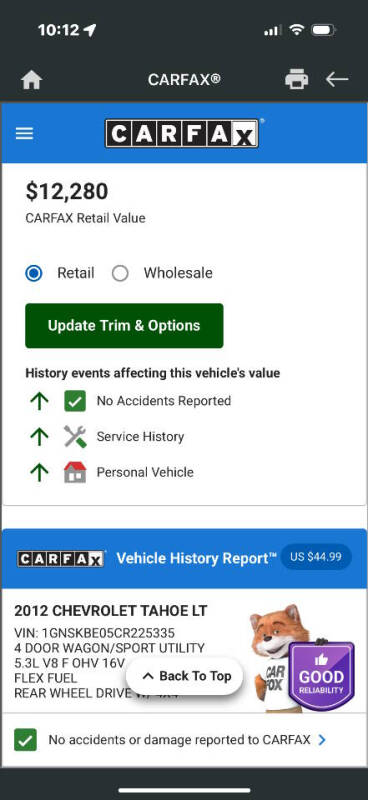 2012 Chevrolet Tahoe LT