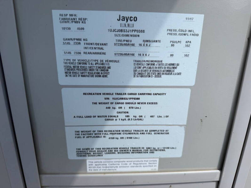 2018 Jayco Eagle HT