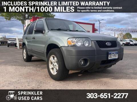 2005 Ford Escape for sale at Sprinkler Used Cars in Longmont CO