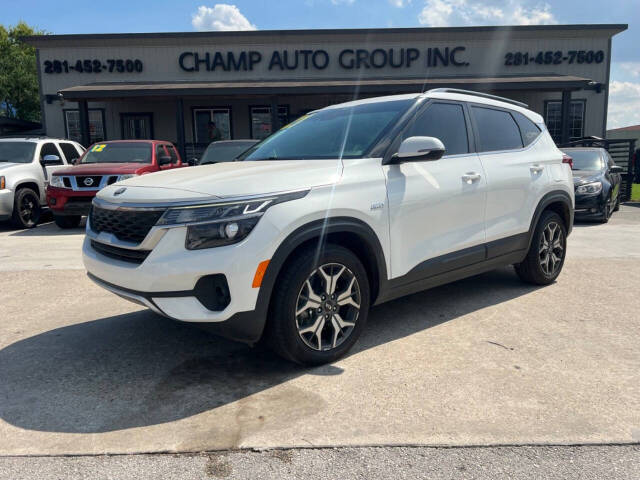 2021 Kia Seltos for sale at Champ Auto Group Inc in Channelview, TX