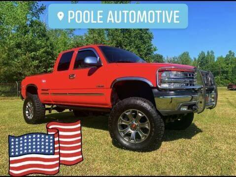 2002 Chevrolet Silverado 1500 for sale at Poole Automotive in Laurinburg NC