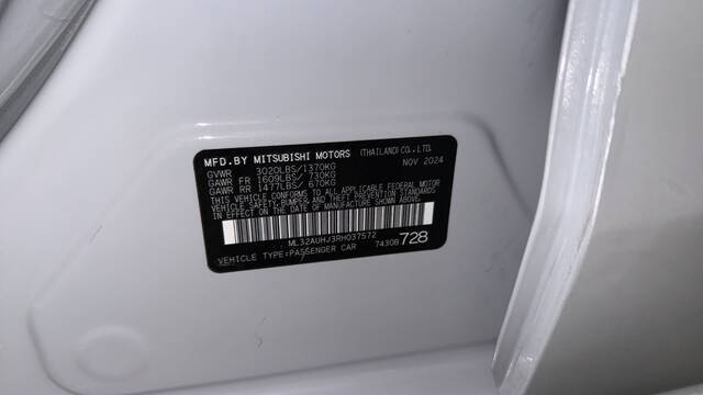 2024 Mitsubishi Mirage ES
