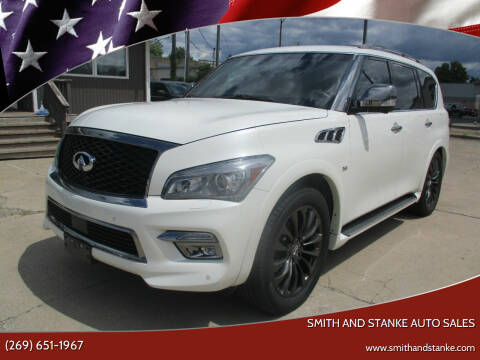 2015 Infiniti QX80 for sale at Smith and Stanke Auto Sales in Sturgis MI