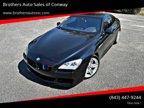 2014 BMW 6 Series for sale at Brothers Auto Sales of Conway in Conway SC