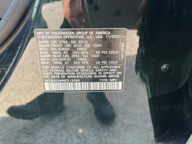 2022 Volkswagen Atlas V6 SE