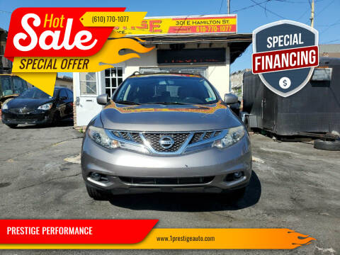 2012 Nissan Murano for sale at PRESTIGE PERFORMANCE in Allentown PA