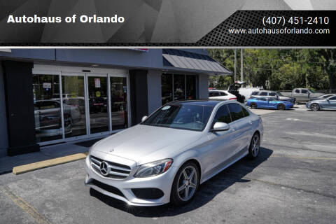 2015 Mercedes-Benz C-Class for sale at Autohaus of Orlando in Orlando FL