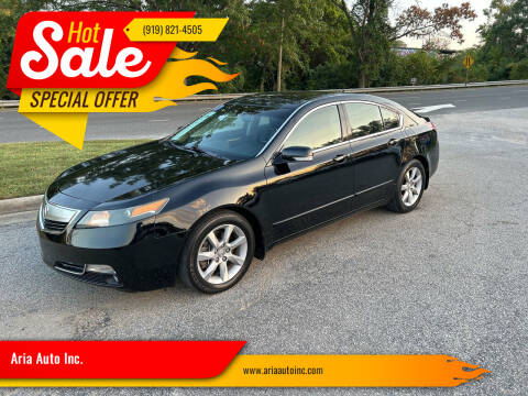2012 Acura TL for sale at Aria Auto Inc. in Raleigh NC