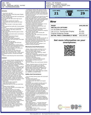 2021 Toyota Highlander Limited