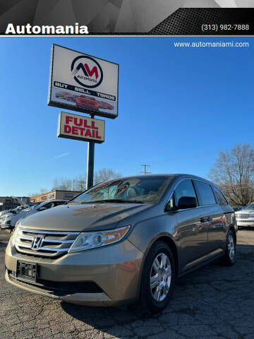 2012 Honda Odyssey for sale at Automania in Dearborn Heights MI