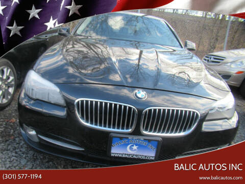 2013 BMW 5 Series for sale at Balic Autos Inc in Lanham MD