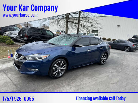 2017 Nissan Maxima for sale at Your Kar Company in Norfolk VA
