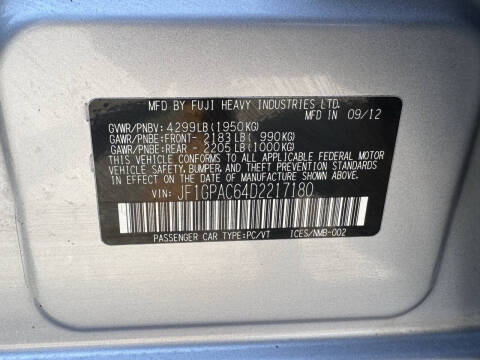 2013 Subaru Impreza 2.0i Premium