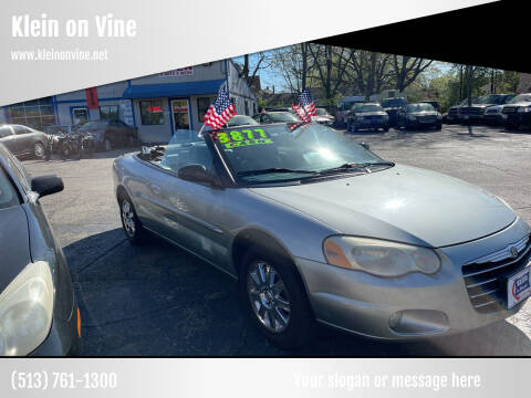 2004 Chrysler Sebring for sale at Klein on Vine in Cincinnati OH