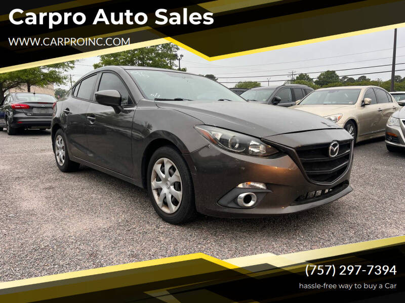 2014 Mazda MAZDA3 for sale at Carpro Auto Sales in Chesapeake VA