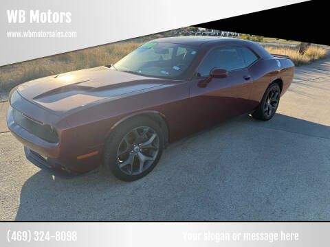 2017 Dodge Challenger for sale at WB Motors in Lewisville TX